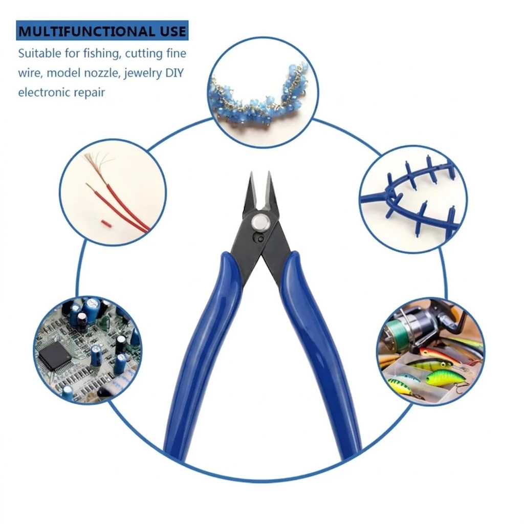 Electronics Repair Hobby - Pinces diagonales en acier au carbone,